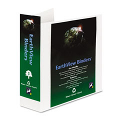 Aurora Products Earthview D-Ring Presentation Binder, 3" Capacity, White AUA20379