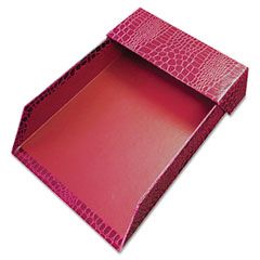Aurora Products ProFormance Crocodile Memo Tray for 4 x 6 Notes, Red AUA10202