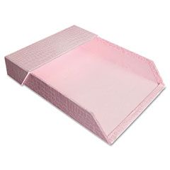 Aurora Products ProFormance Letter Tray, Crocodile Pattern, 2 1/4 x 9 5/8 x 12 3/8, Pink AUA09118