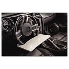 AutoExec Automobile Steering Wheel Attachable Work Surface, Gray AUE13000