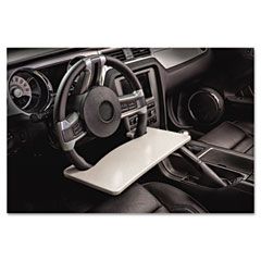 AutoExec Automobile Steering Wheel Attachable Work Surface, Gray AUE13000