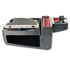 AutoExec Car Desk with Extendable Writing Surface and Supply Organizer, Black AUE80000