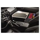 AutoExec Car Desk with Writing Surface and Supply Organizer, Gray AUE10005