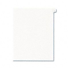Avery Allstate-Style Legal Side Tab Divider, Title: 1, Letter, White, 25/Pack AVE82199