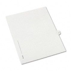 Avery Allstate-Style Legal Side Tab Divider, Title: 10, Letter, White, 25/Pack AVE82208