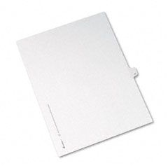 Avery Allstate-Style Legal Side Tab Divider, Title: 11, Letter, White, 25/Pack AVE82209