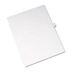 Avery Allstate-Style Legal Side Tab Divider, Title: 12, Letter, White, 25/Pack AVE82210