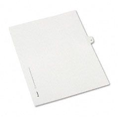 Avery Allstate-Style Legal Side Tab Divider, Title: 15, Letter, White, 25/Pack AVE82213