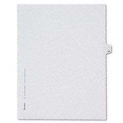 Avery Allstate-Style Legal Side Tab Divider, Title: 16, Letter, White, 25/Pack AVE82214