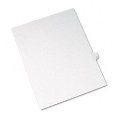 Avery Allstate-Style Legal Side Tab Divider, Title: 17, Letter, White, 25/Pack AVE82215