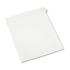 Avery Allstate-Style Legal Side Tab Divider, Title: 2, Letter, White, 25/Pack AVE82200