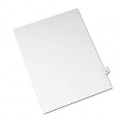 Avery Allstate-Style Legal Side Tab Divider, Title: 21, Letter, White, 25/Pack AVE82219