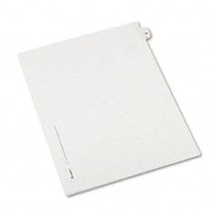Avery Allstate-Style Legal Side Tab Divider, Title: 24, Letter, White, 25/Pack AVE82222