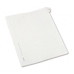 Avery Allstate-Style Legal Side Tab Divider, Title: 25, Letter, White, 25/Pack AVE82223