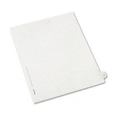 Avery Allstate-Style Legal Side Tab Divider, Title: 27, Letter, White, 25/Pack AVE82225