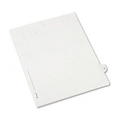 Avery Allstate-Style Legal Side Tab Divider, Title: 30, Letter, White, 25/Pack AVE82228