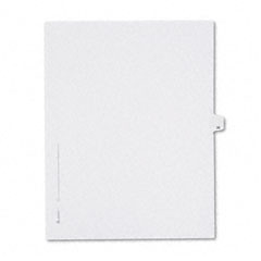 Avery Allstate-Style Legal Side Tab Divider, Title: 39, Letter, White, 25/Pack AVE82237
