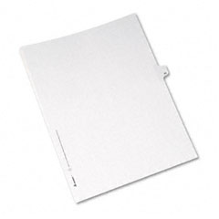 Avery Allstate-Style Legal Side Tab Divider, Title: 40, Letter, White, 25/Pack AVE82238