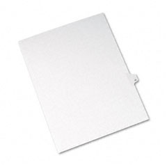 Avery Allstate-Style Legal Side Tab Divider, Title: 42, Letter, White, 25/Pack AVE82240