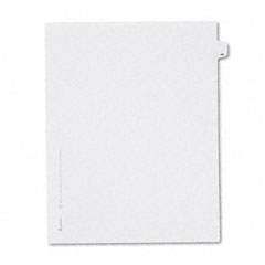 Avery Allstate-Style Legal Side Tab Divider, Title: 48, Letter, White, 25/Pack AVE82246