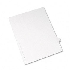 Avery Allstate-Style Legal Side Tab Divider, Title: F, Letter, White, 25/Pack AVE82168