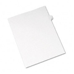 Avery Allstate-Style Legal Side Tab Divider, Title: G, Letter, White, 25/Pack AVE82169