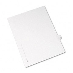Avery Allstate-Style Legal Side Tab Divider, Title: H, Letter, White, 25/Pack AVE82170