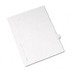 Avery Allstate-Style Legal Side Tab Divider, Title: H, Letter, White, 25/Pack AVE82170