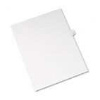 Avery Allstate-Style Legal Side Tab Divider, Title: K, Letter, White, 25/Pack AVE82173
