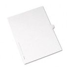 Avery Allstate-Style Legal Side Tab Divider, Title: N, Letter, White, 25/Pack AVE82176
