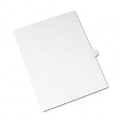 Avery Allstate-Style Legal Side Tab Divider, Title: P, Letter, White, 25/Pack AVE82178