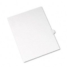 Avery Allstate-Style Legal Side Tab Divider, Title: Q, Letter, White, 25/Pack AVE82179
