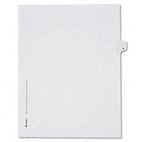 Avery Allstate-Style Legal Side Tab Divider, Title: S, Letter, White, 25/Pack AVE82181