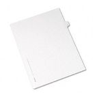 Avery Allstate-Style Legal Side Tab Divider, Title: T, Letter, White, 25/Pack AVE82182