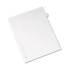 Avery Allstate-Style Legal Side Tab Divider, Title: V, Letter, White, 25/Pack AVE82184