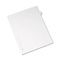 Avery Allstate-Style Legal Side Tab Divider, Title: V, Letter, White, 25/Pack AVE82184