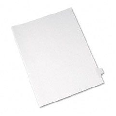 Avery Allstate-Style Legal Side Tab Divider, Title: X, Letter, White, 25/Pack AVE82186