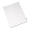 Avery Allstate-Style Legal Side Tab Divider, Title: X, Letter, White, 25/Pack AVE82186