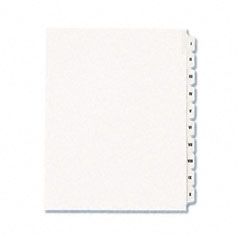 Avery Allstate-Style Legal Side Tab Dividers, 10-Tab, I-X, Letter, White, 10/Set AVE82319