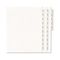 Avery Allstate-Style Legal Side Tab Dividers, 25-Tab, 1-25, Letter, White, 25/Set AVE82106