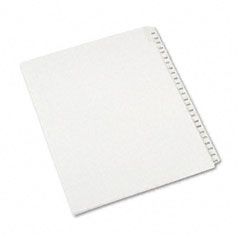 Avery Allstate-Style Legal Side Tab Dividers, 25-Tab,151-175, Letter, White, 25/Set AVE82189