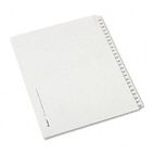 Avery Allstate-Style Legal Side Tab Dividers, 25-Tab, 226-250, Letter, White, 25/Set AVE82192