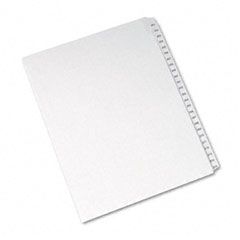 Avery Allstate-Style Legal Side Tab Dividers, 25-Tab, 251-275 Letter, White, 25/Set AVE82193