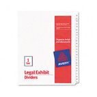 Avery Allstate-Style Legal Side Tab Dividers, 25-Tab, 26-50, Letter, White, 25/Set AVE01702