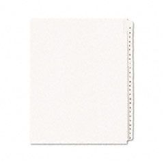 Avery Allstate-Style Legal Side Tab Dividers, 26-Tab, A-Z, Letter, White, 25/Set AVE01700