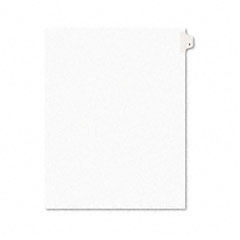 Avery Avery-Style Legal Side Tab Divider, Title: 1, Letter, White, 25/Pack AVE11911