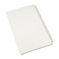 Avery Avery-Style Legal Side Tab Divider, Title: 101-125, 14 x 8 1/2, White, 1 Set AVE01434