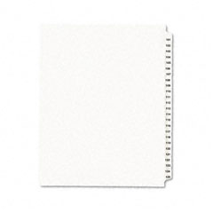 Avery Avery-Style Legal Side Tab Divider, Title: 101-125, Letter, White, 1 Set AVE01334