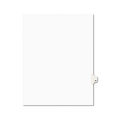 Avery Avery-Style Legal Side Tab Divider, Title: 19, Letter, White, 25/Pack AVE01019