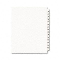 Avery Avery-Style Legal Side Tab Divider, Title: 251-275, Letter, White, 1 Set AVE01340